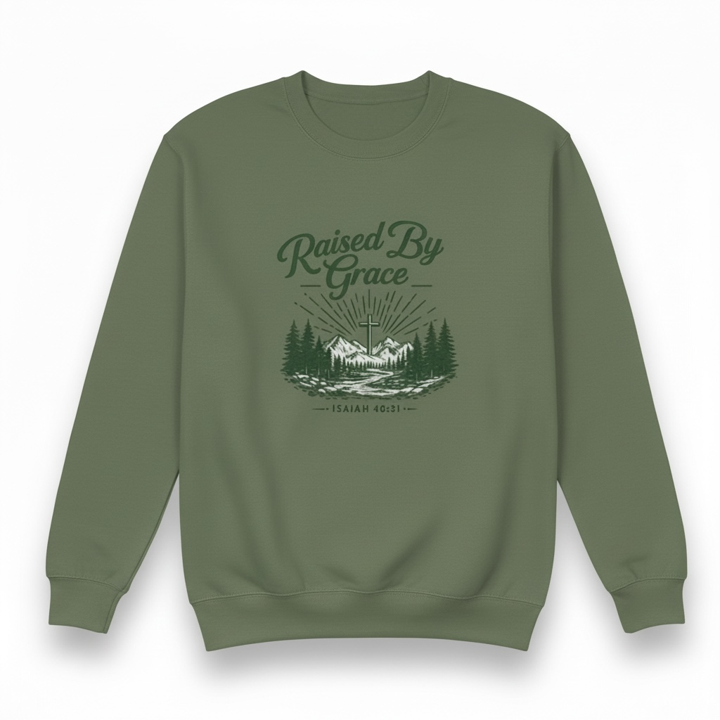 Raised By Grace - Crewneck Sweatshirt